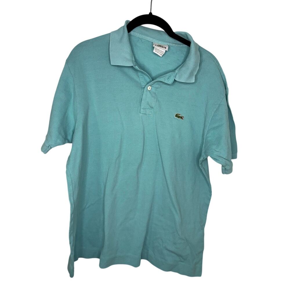 Lacoste Golf Shirt Polo Size 5 Men's Large Blue